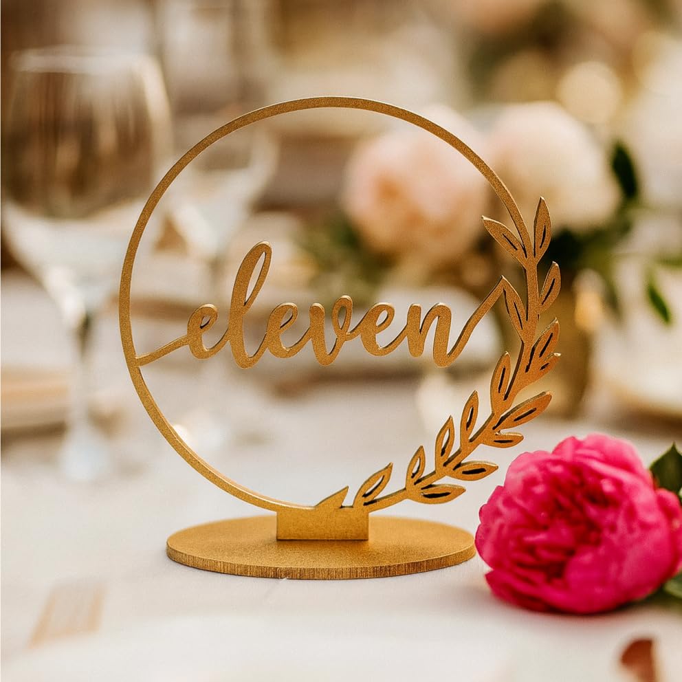Wedding & Event Table Number Sign