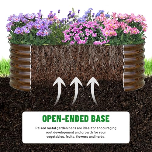 Galvanized Steel Raised Garden Bed Kit