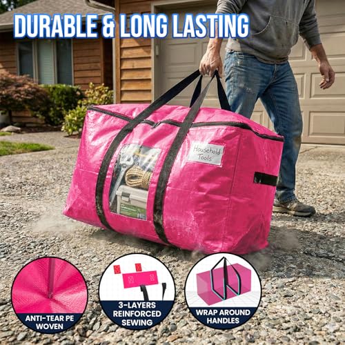 2 Pack Pink Extra Large Moving Bags (2 Count)