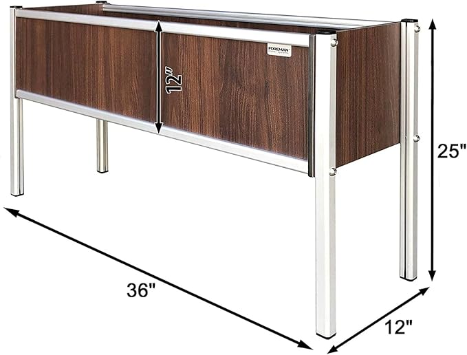 Foreman Raised Garden Bed with Legs - Outdoor Garden Box- 36" Lx12 Wx25 H Elevated Planter Box for Backyard Patio Balcony, Tosca