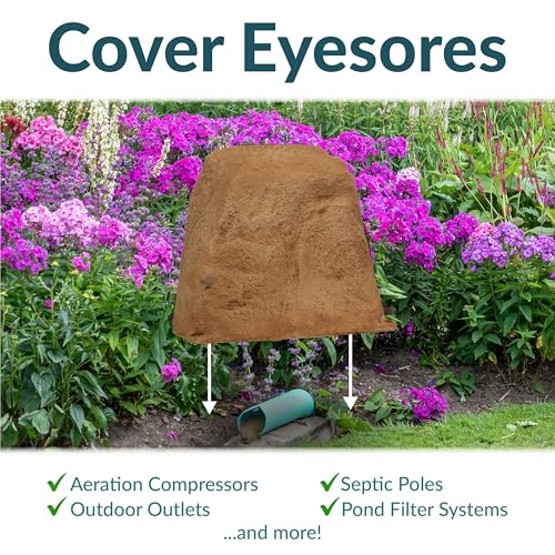 Sunnydaze 11'' H Small Faux Landscape Rock Cover (2 Count)