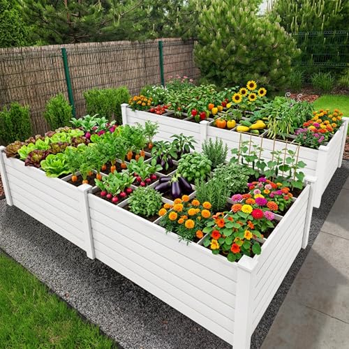 4x4x2 FT Plastic Raised Garden Bed Kit