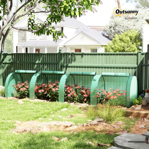 13' x 3' x 2.5' Mini Greenhouse Portable Tunnel Green House Green (13' x 3' x 2.5' / Green)