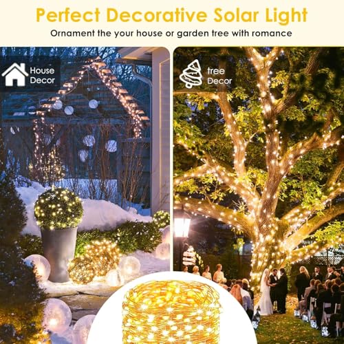 Solar Fairy Lights (Warm White / 2 Pack-200LED)