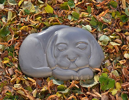 Concrete molds DIY Dog Stepping Stone Mold Mould Plaster Concrete Garden Path 15"x11"x1 (S04)