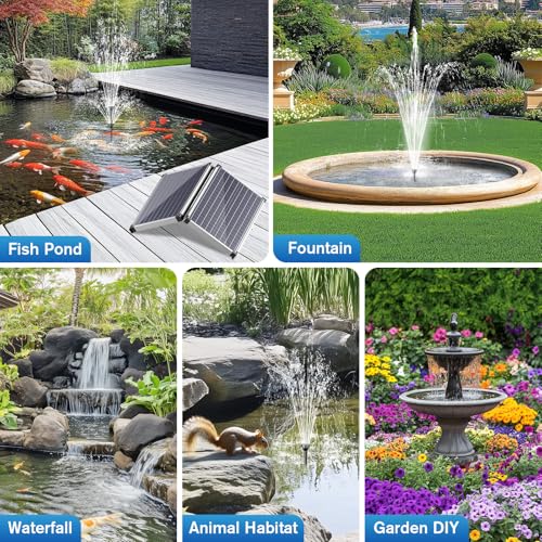 55W Solar Fountain Pump for Outdoor Pond (55W)