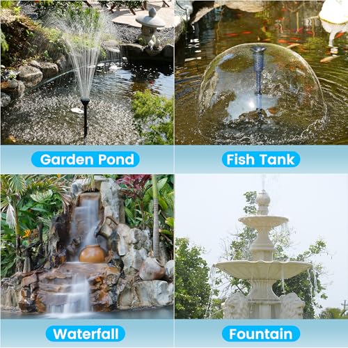 Pond Filter Pump Fountain Kits with UV Clarifier (660GPH with U-V Light)