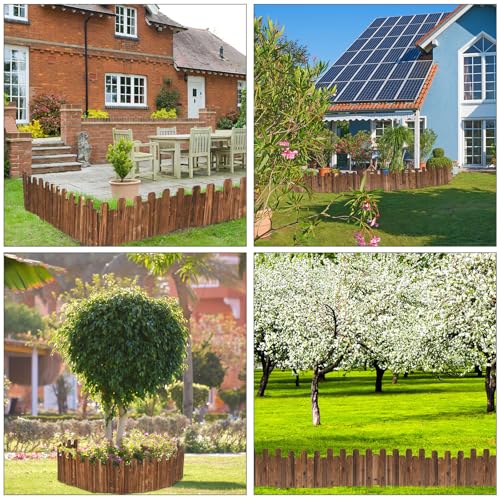 10 Pack Wood Garden Edging Fence (40 ft)
