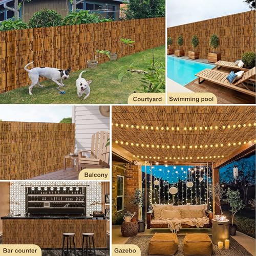Natural Reed Fencing (3×20FT / Brown)