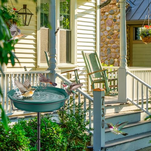 Bird Baths for Outdoors (Green-2)