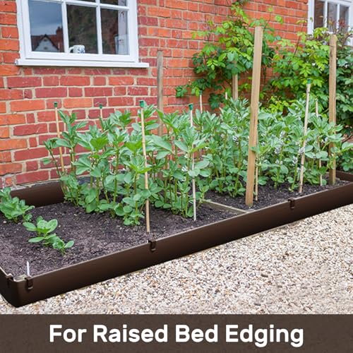 78FT Landscape Edging Coil Kit 4 inch High for Flower Bed (Brown / 4in X 78FT)