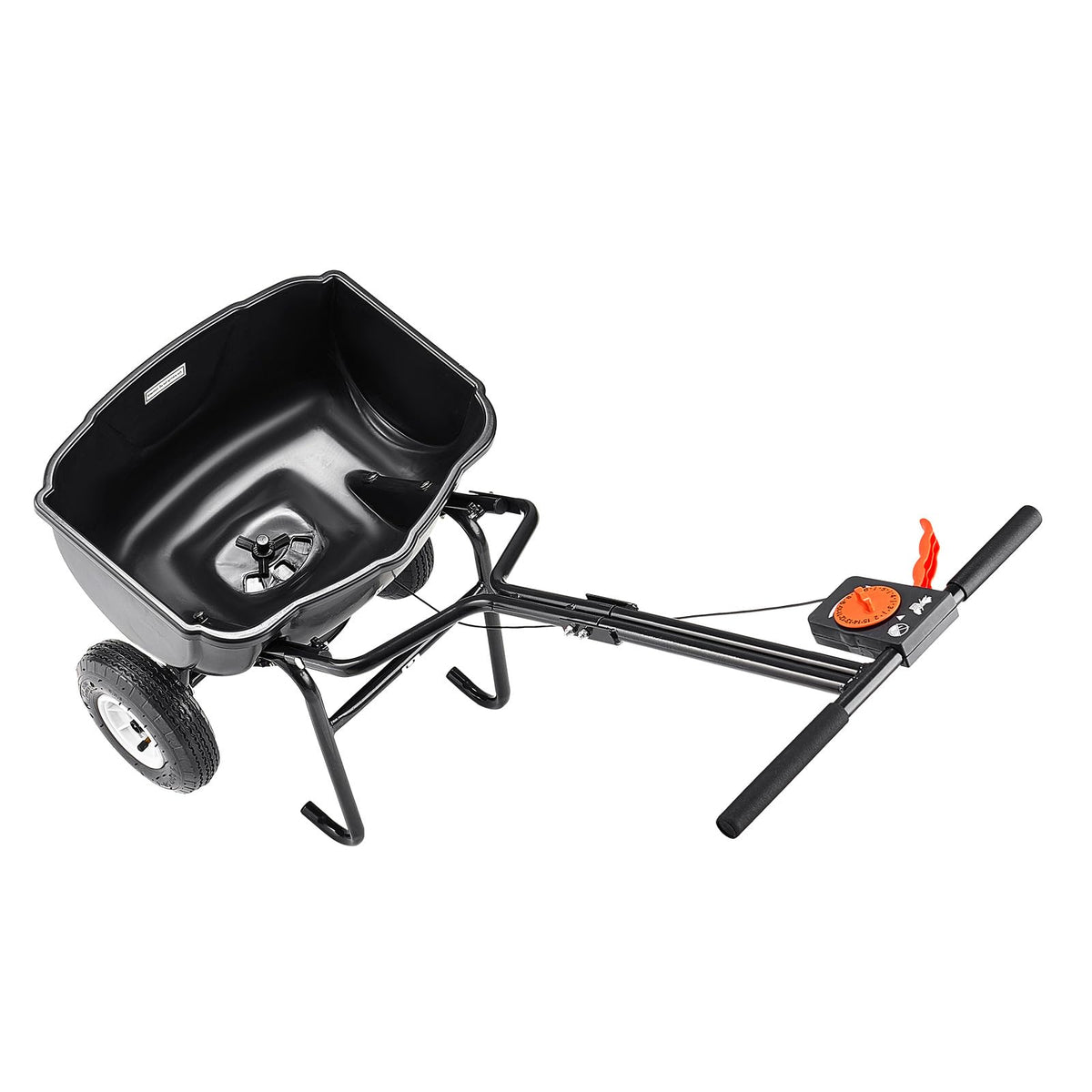 Walk Behind Spreader 60 lbs Capacity Push Broadcast Spreader Black (60LB / Black)