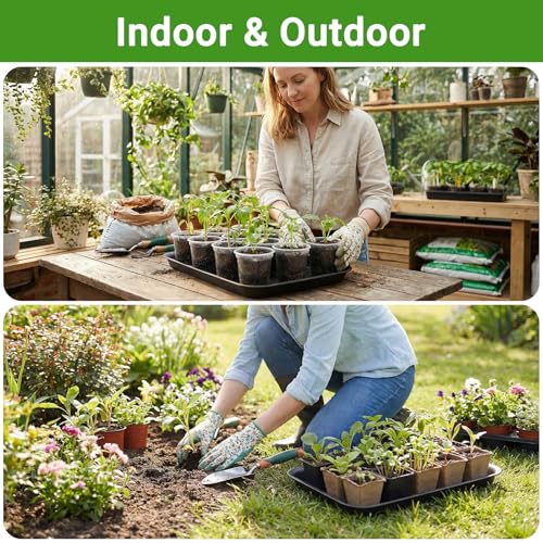 20 Inch Plant Trays (20 Inch / Black)