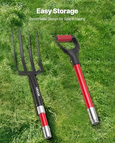 Garden Fork 4 (4-Tine / Fiberglass Handle & Steel Fork)