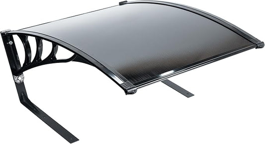 Life Finds Outdoor Shade Cover Designed for Robotic Lawn Mowers, Portable Garage Roof for Robot Mowers, Weather Resistant Polycarbonate Canopy, Black, LF-RLS1