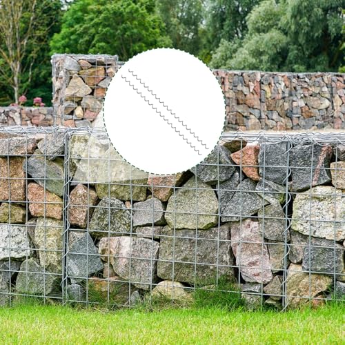 100 Pcs 36" x 2" Cages Spirals 9ga Galvanized Steel Gabion Wire for Cage Install and Connected Stone Gabion Basket Spirals for Garden Projects Quick and Easy Construction (36" x 2")