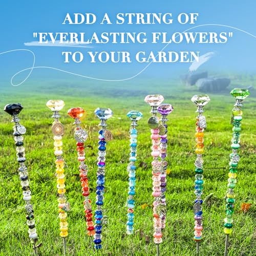 513Pcs DIY Beaded Garden Stakes (colorful)
