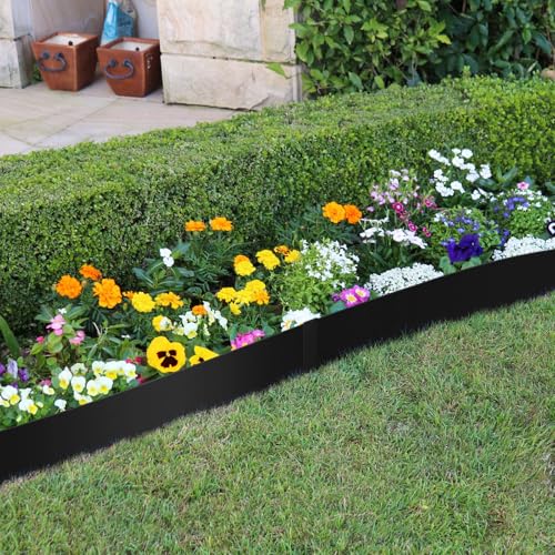 33ft. 10 Pack Metal Landscape Edging (Black / 6 Inch)