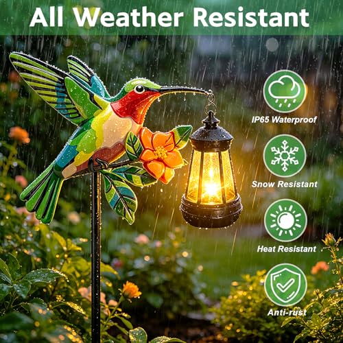 Hummingbird Solar Garden lights Outdoor Waterproof