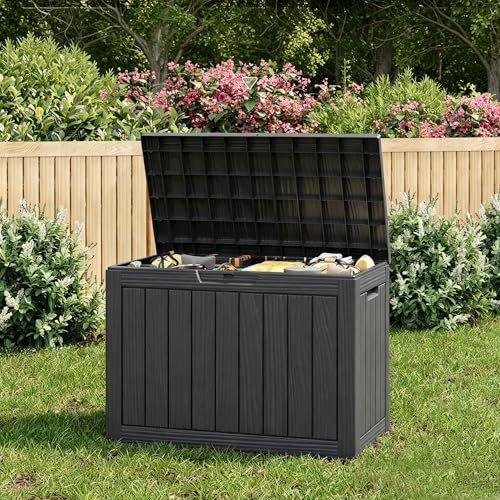 Outdoor Storage Box (Black / 55 Gallon)