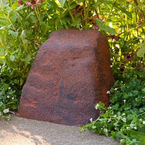 Sunnydaze 11'' H Small Faux Landscape Rock Cover (Brown / 11" H Small)