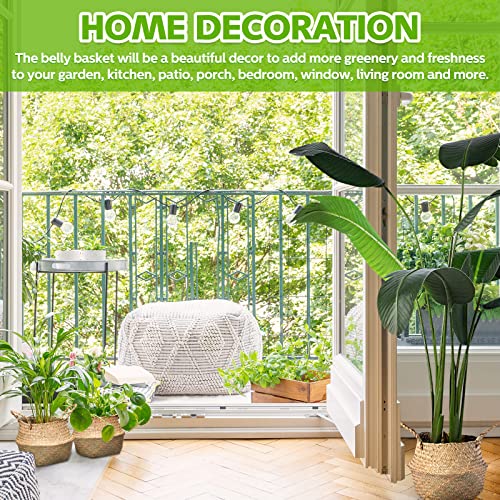 4 Pcs Woven Seagrass Baskets Belly Basket (4 Count)