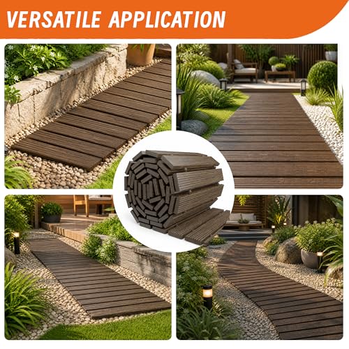 11.5FT Wooden Garden Pathway