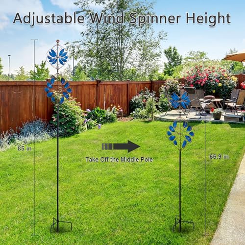 Large Wind Spinner Outdoor (Blue,bronze)