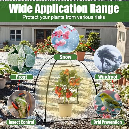 Plant Covers Freeze Protection (24*23in 4P / Clear)