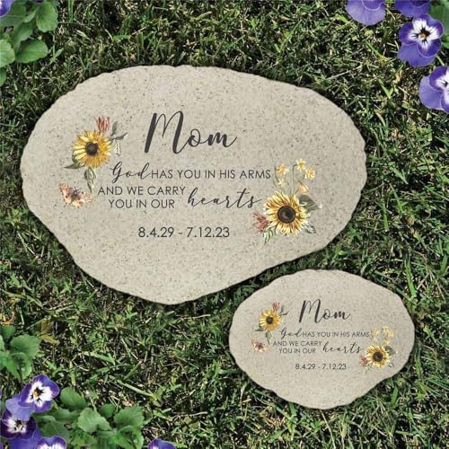 Sunflowers Personalized Memorial Garden Stone (Sunflower / Small)
