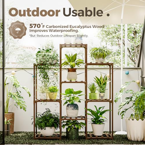 Plant Stand Indoor Plants Shelf Outdoor Wood Plant Rack