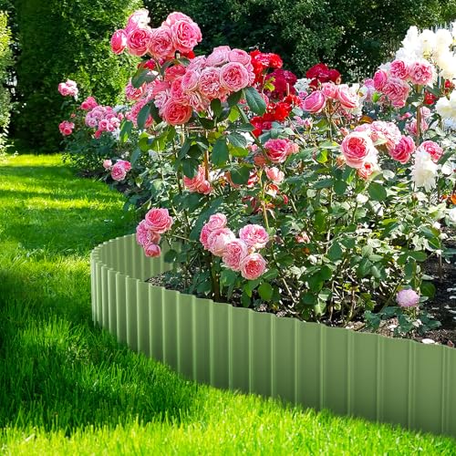 Corrugated Metal Garden Edging 6" x 20Ft (Mint Green)