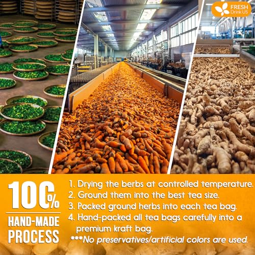 Premium 135 Bags Tulsi Turmeric Ginger Tea (135 Tea Bags)