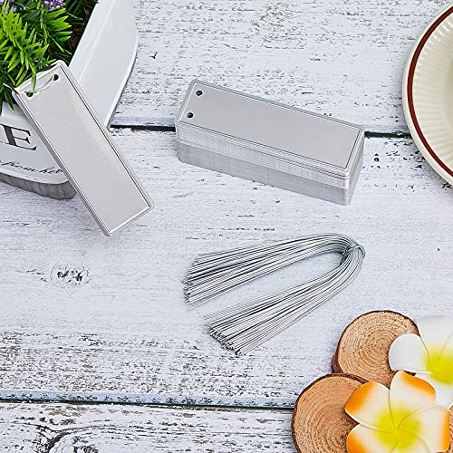 60 Pieces Aluminum Metal Plant Labels Tree Tags Writable