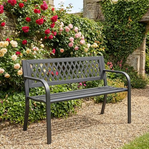 Outdoor Garden Bench (Metal 1 Pc)