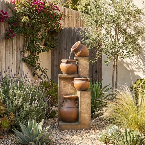 53" H Patio Water Fountain (Gold)