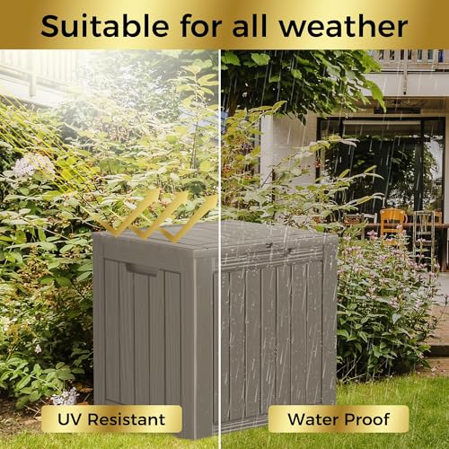 Outdoor Storage Box (Grey / 35 Gallon)