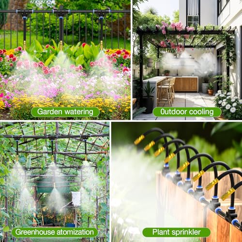 360° Drip Irrigation Misting Copper Nozzles for 1 (Brass)