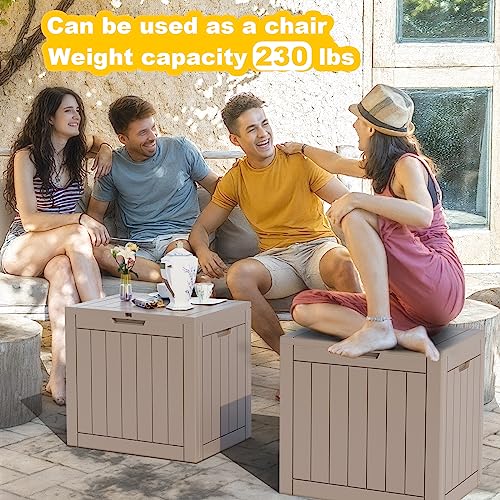 32 Gallon Outdoor Storage Box (Grey / 32 Gallon)