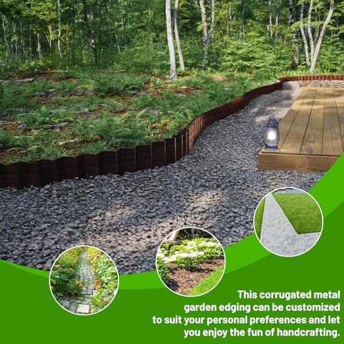 2 Rolls Corrugated Metal Garden Edging (2 Count)