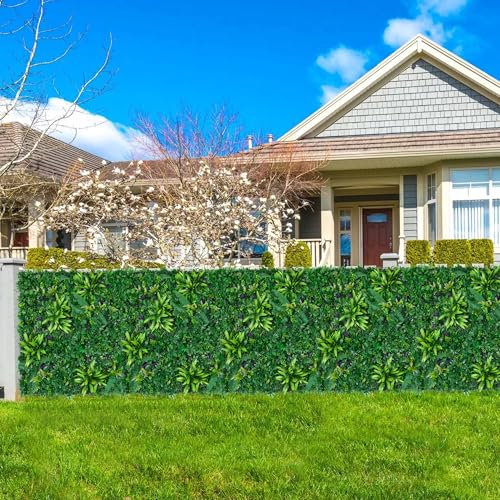 12pcs 20"x20" Artificial Greenery Grass Wall Panels Backdrop (12 Count)