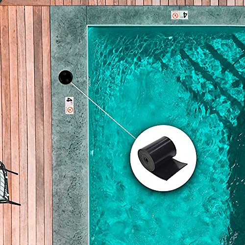 Solid Rubber Strips Neoprene Rubber Weather Stripping for Door Seals Under Bottom (1" X 25' / .125" thick(No Adhesive）)
