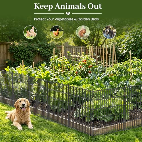 No Dig Garden Fence Outdoor for Yard (184.32 sq ft sq ft)