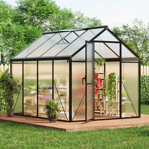 6 x 8 FT Greenhouse (Black / 6x8FT)