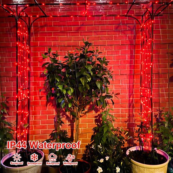 2 Pack Halloween Solar Fairy Lights (Red)