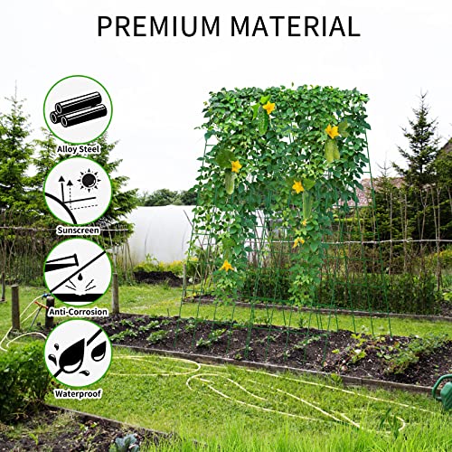 Cucumber Trellis 2 Pack (Green Thickened / 59.05" H)