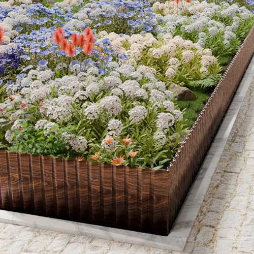 3 Rolls Corrugated Metal Garden Edging (8inx20FT)