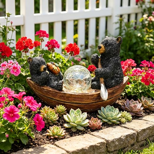 Garden Statue of Bear (Colorful)