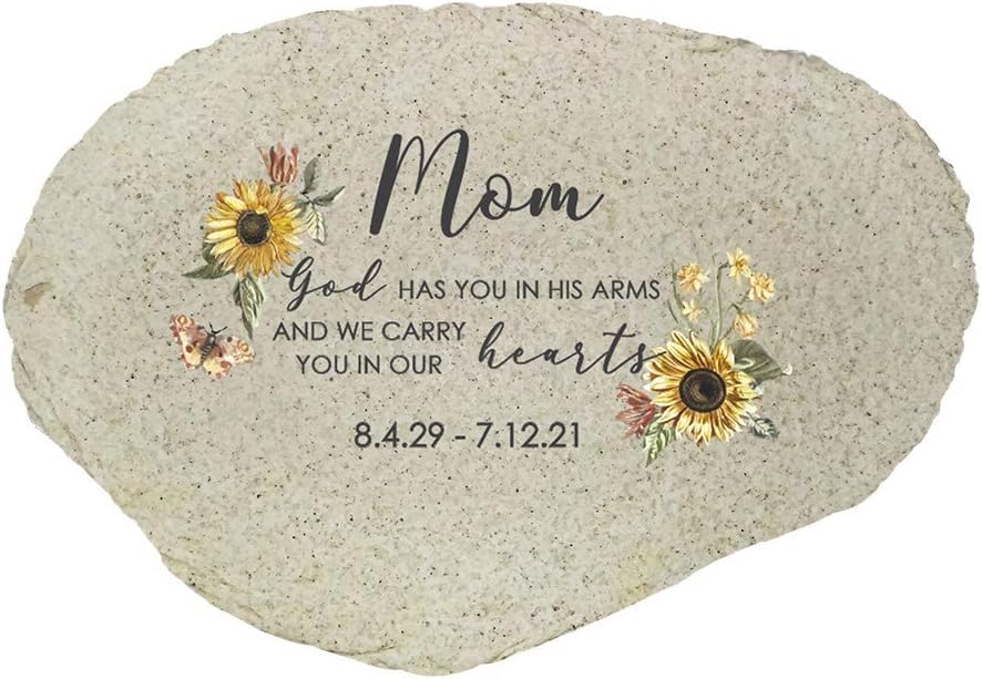 Sunflowers Personalized Memorial Garden Stone (Sunflower / Small)