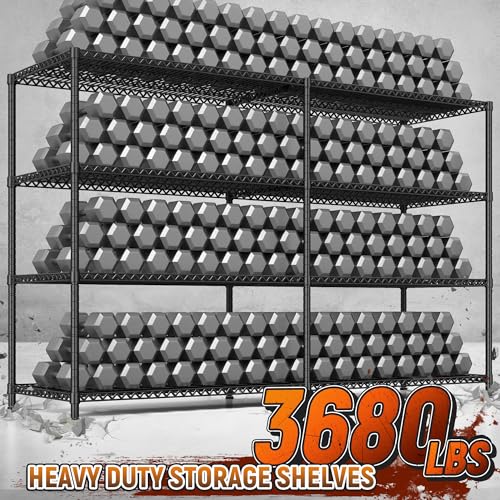 Storage Shelves (Black-81.5Wx23.62Dx70.86H)